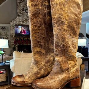Diba True Windrider knee boots. Distresses brown. Size 7.5. Brand new.